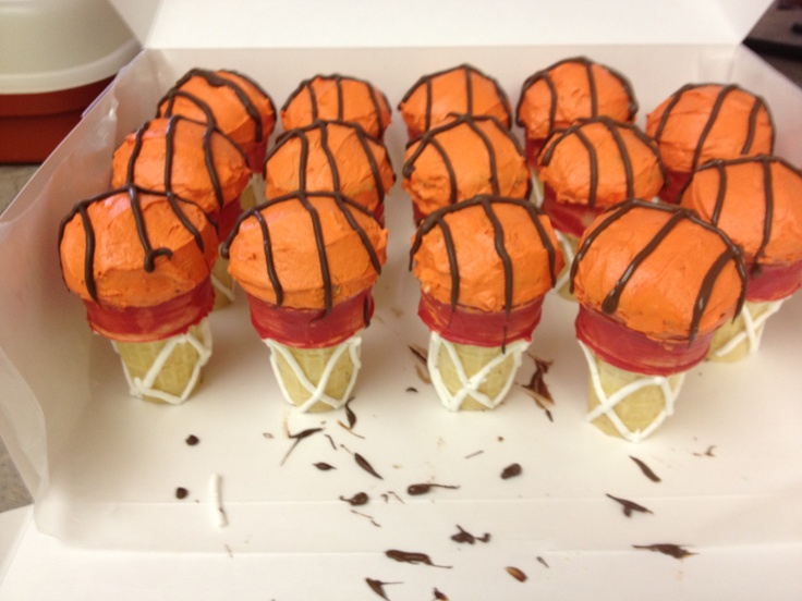 Basketball Cupcakes