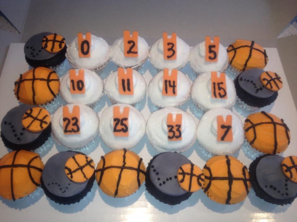 Basketball Cupcakes