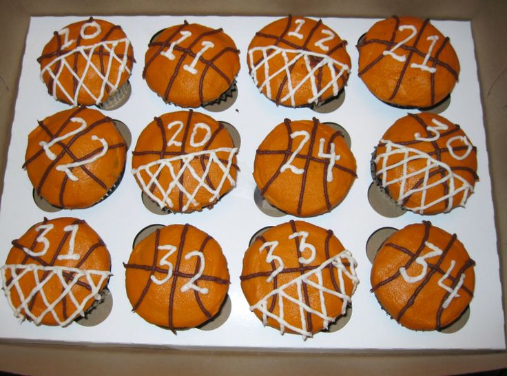 Basketball Cupcakes