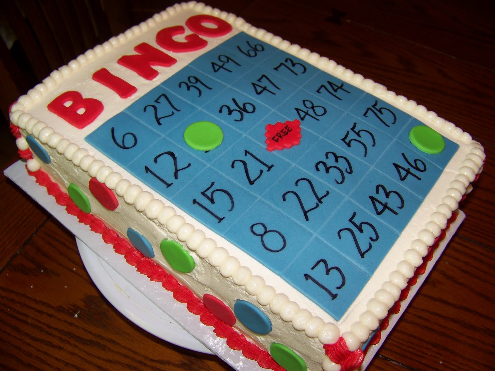 Bingo Birthday Cake Ideas