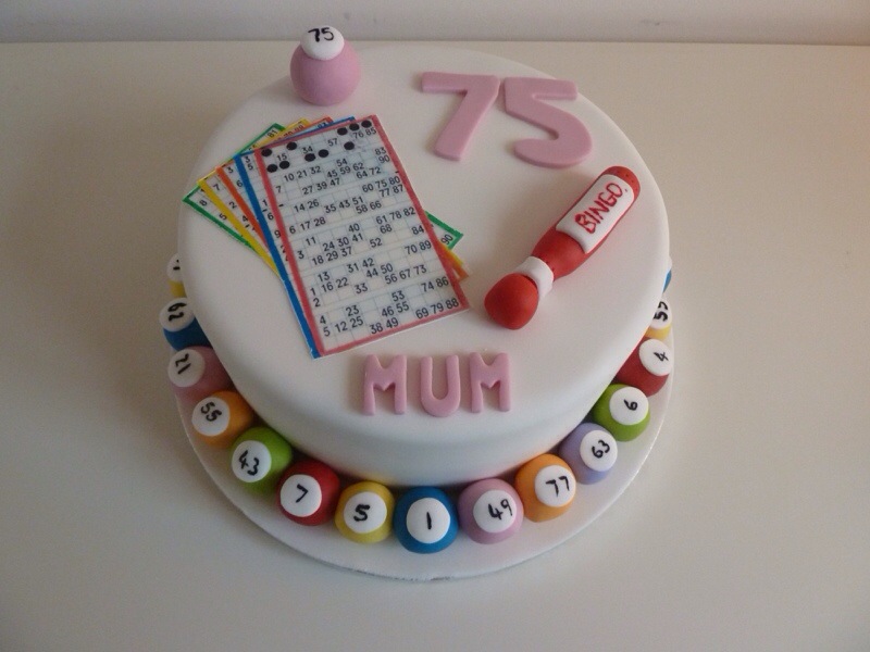 Bingo Birthday Cake