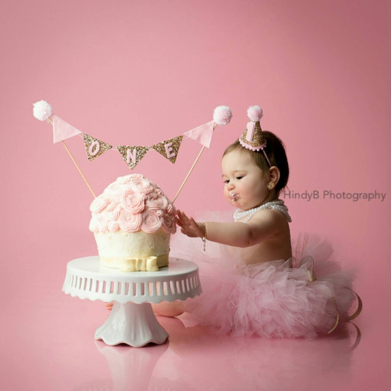 Birthday Cake and Hat Banner Birthday Cake and Hat Banner