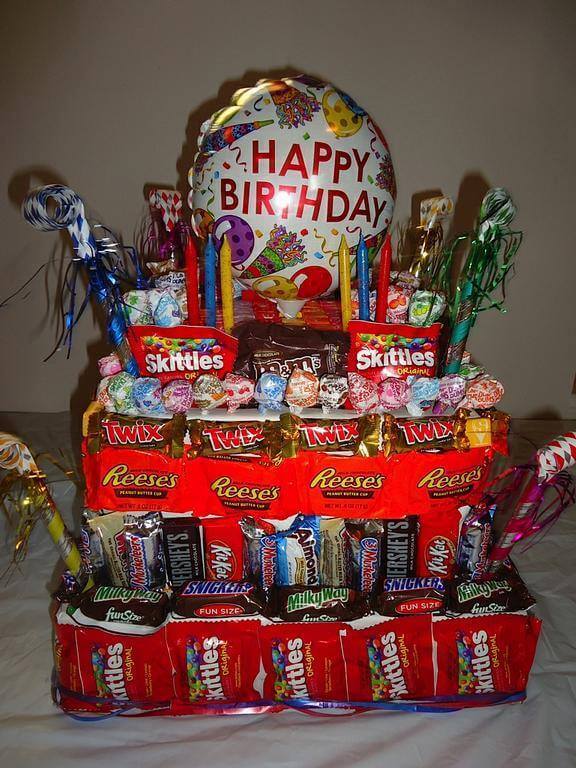 Birthday Cake Made of Candy