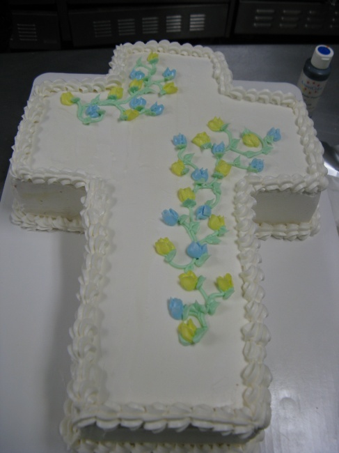 Birthday Cake with Cross