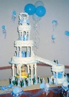 Blue Quinceanera Cake 15