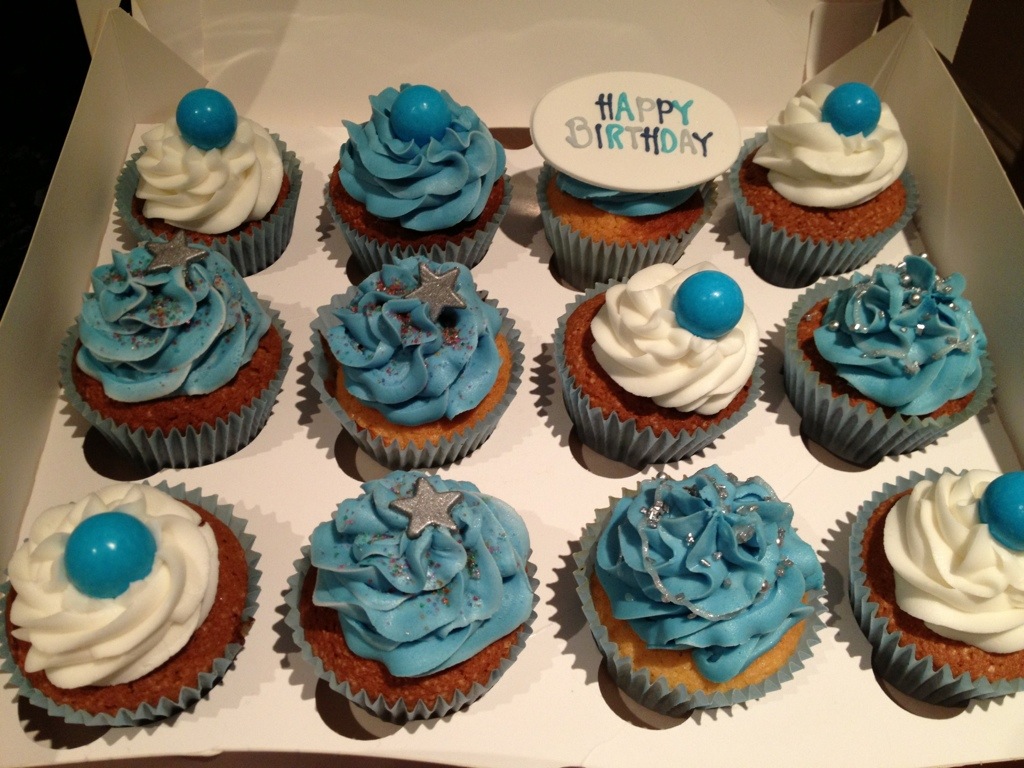 Boy Cupcake Cake