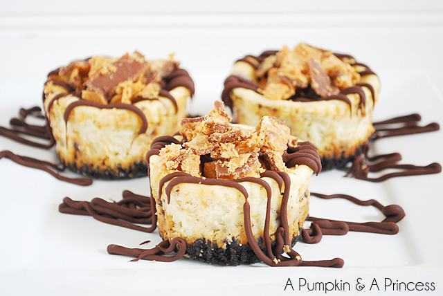 Butterfinger Mini Cheesecakes Recipe