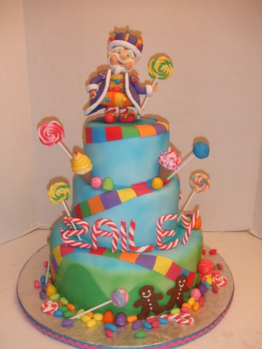 Candy Land Birthday Cake for a Party