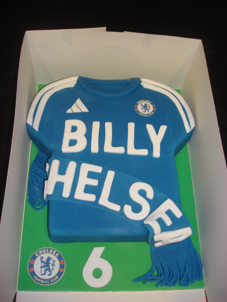 Chelsea Football Shirt Cake