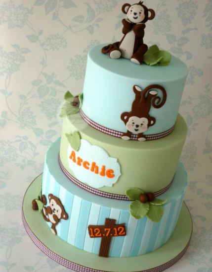 Christening Cake Monkey