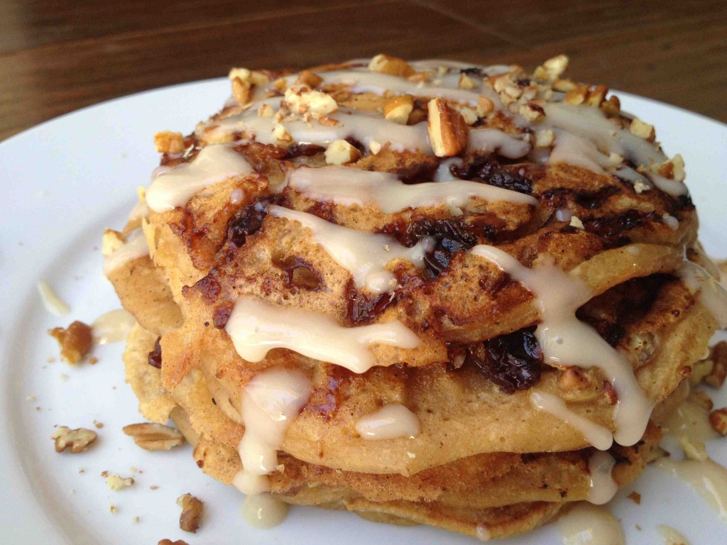 Cinnamon Bun Pancakes