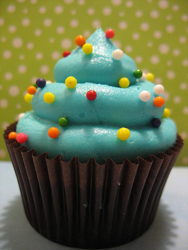 Colorful Cupcakes with Sprinkles Colorful Cupcakes with Sprinkles