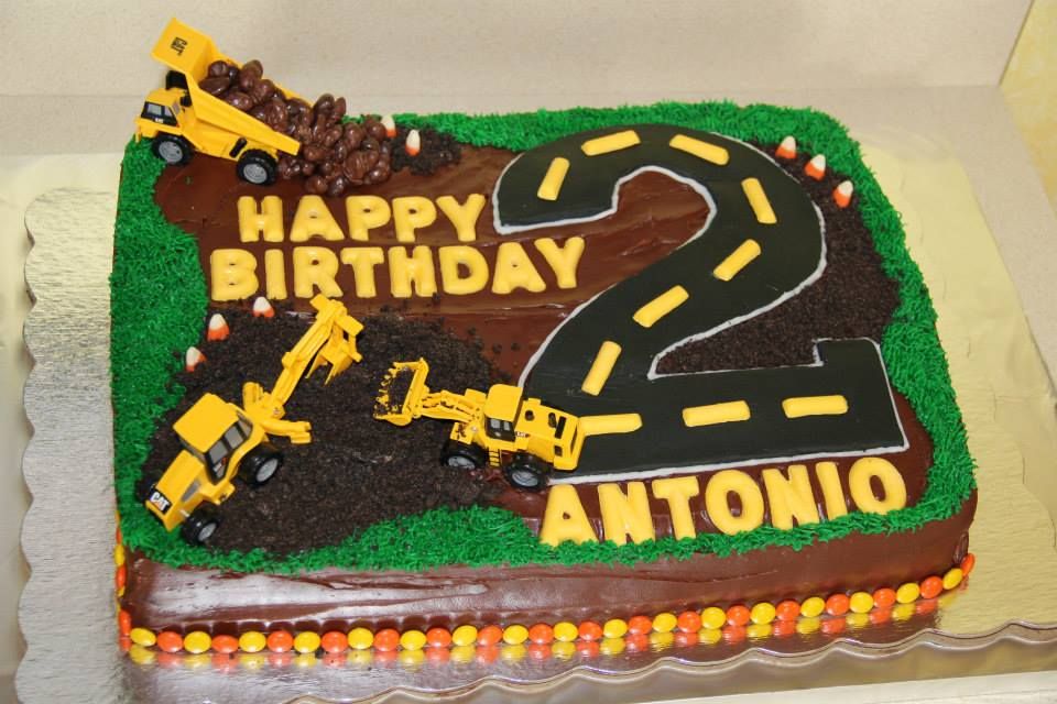 Construction Truck Birthday Cake
