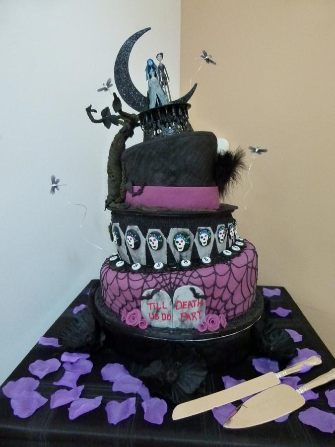 Corpse Bride Wedding Cake