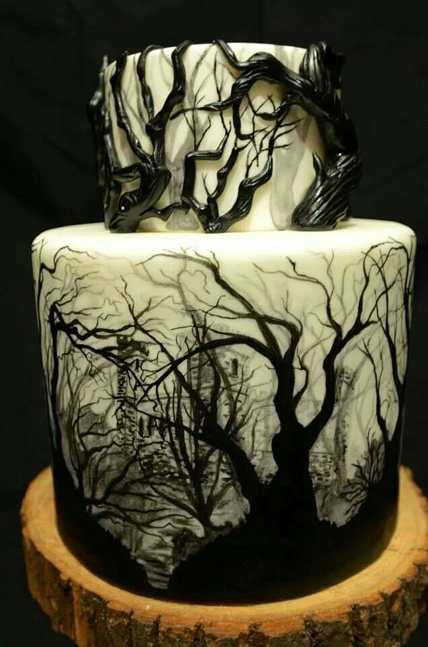 Creepy Halloween Cake