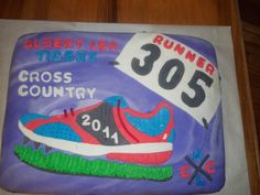 Cross Country Graduation Cake Ideas