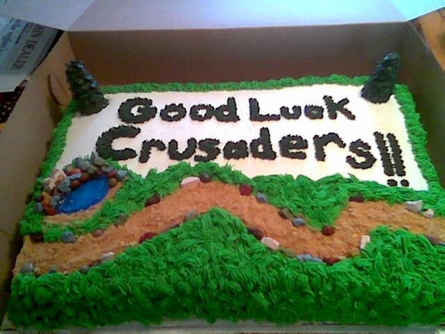 Cross Country Running Cake