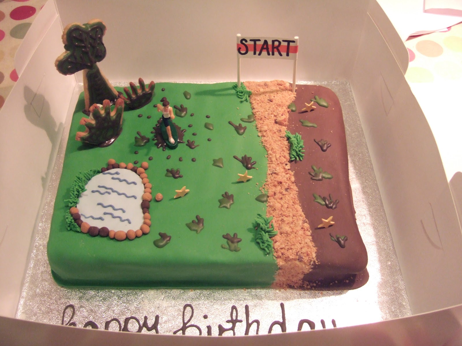 Cross Country Running Cake