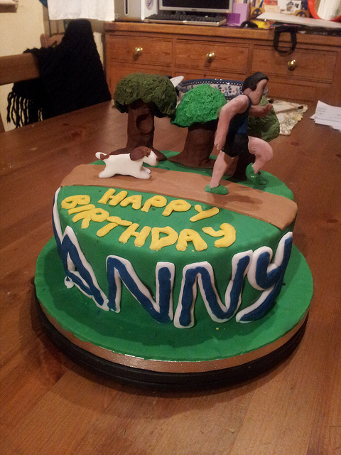 Cross Country Running Cake