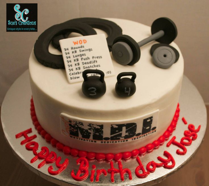 10 Photos of CrossFit Themed Cakes