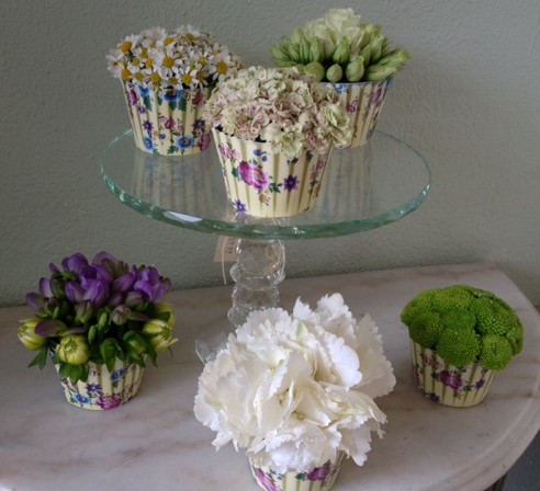 Cupcake Flower Arrangements