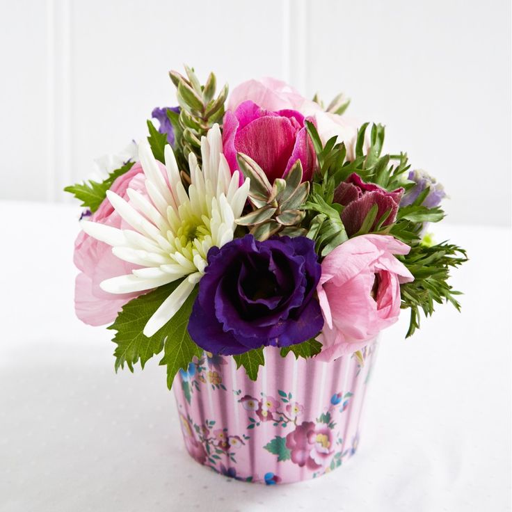 Cupcake Flower Arrangements