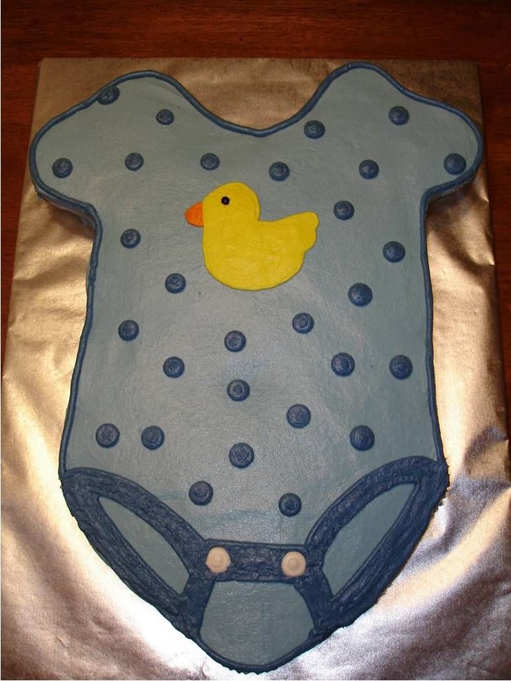 Cupcake Onesie Baby Shower Cake