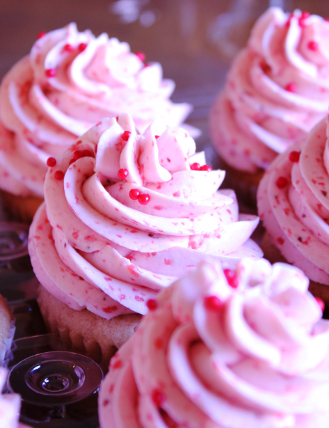 Cupcakes with Strawberry Buttercream Recipe