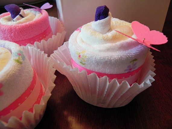 Diaper Gift Baby Shower Cupcakes