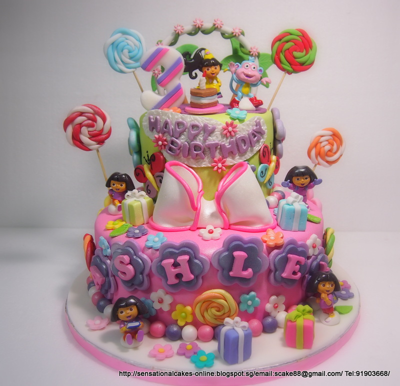 Dora Princess Birthday Cake