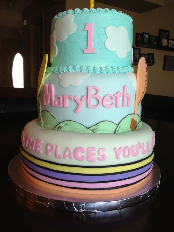 Dr. Seuss OH the Places You'll Go Cake Ideas