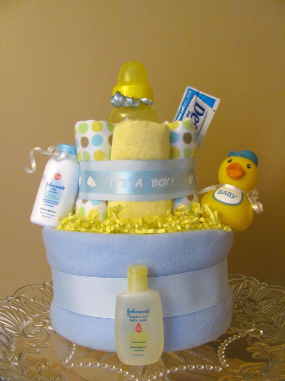 Duck Diaper Cake for Baby Shower Decorations Duck Diaper Cake for Baby Shower Decorations