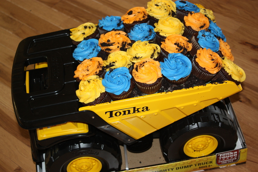 Dump Truck Cupcakes