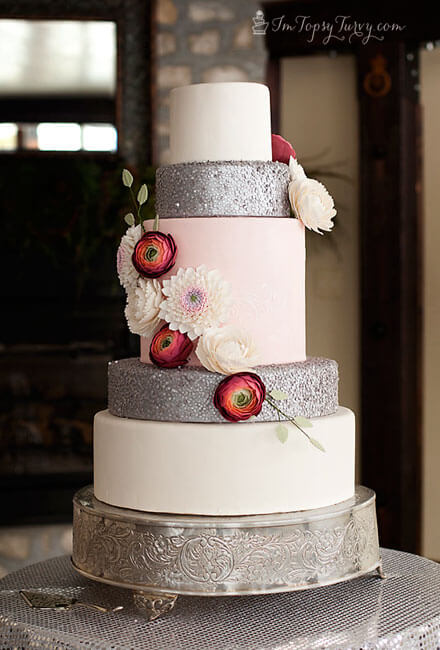 Edible Wedding Cake Sequins