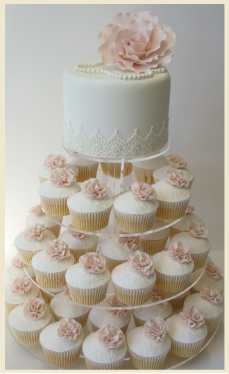 Elegant Cupcake Wedding Cakes