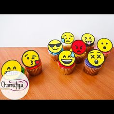 Emoji Birthday Cake Cupcakes