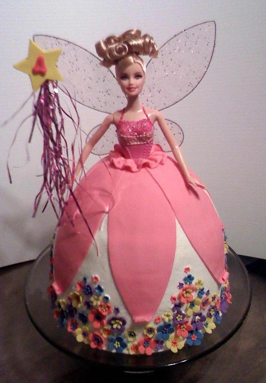 Fairy Barbie Doll Cake