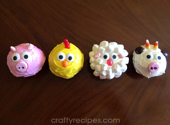 Farm Animal Cupcakes Easy Farm Animal Cupcakes Easy