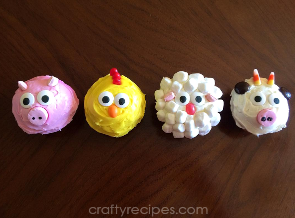 Farm Animal Cupcakes Easy