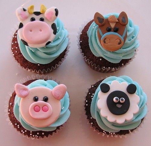 Farm Animal Cupcakes Farm Animal Cupcakes