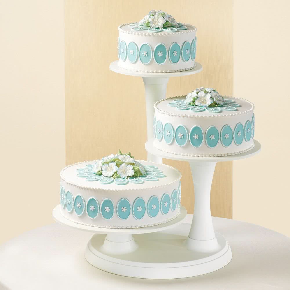6 Photos of Wilton Tiered Cakes With Pillars 6 Photos of Wilton Tiered Cakes With Pillars