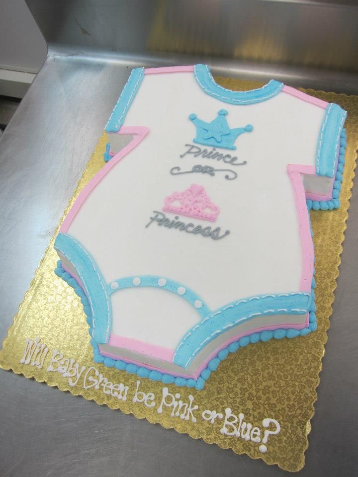 Gender Reveal Baby Shower Cake