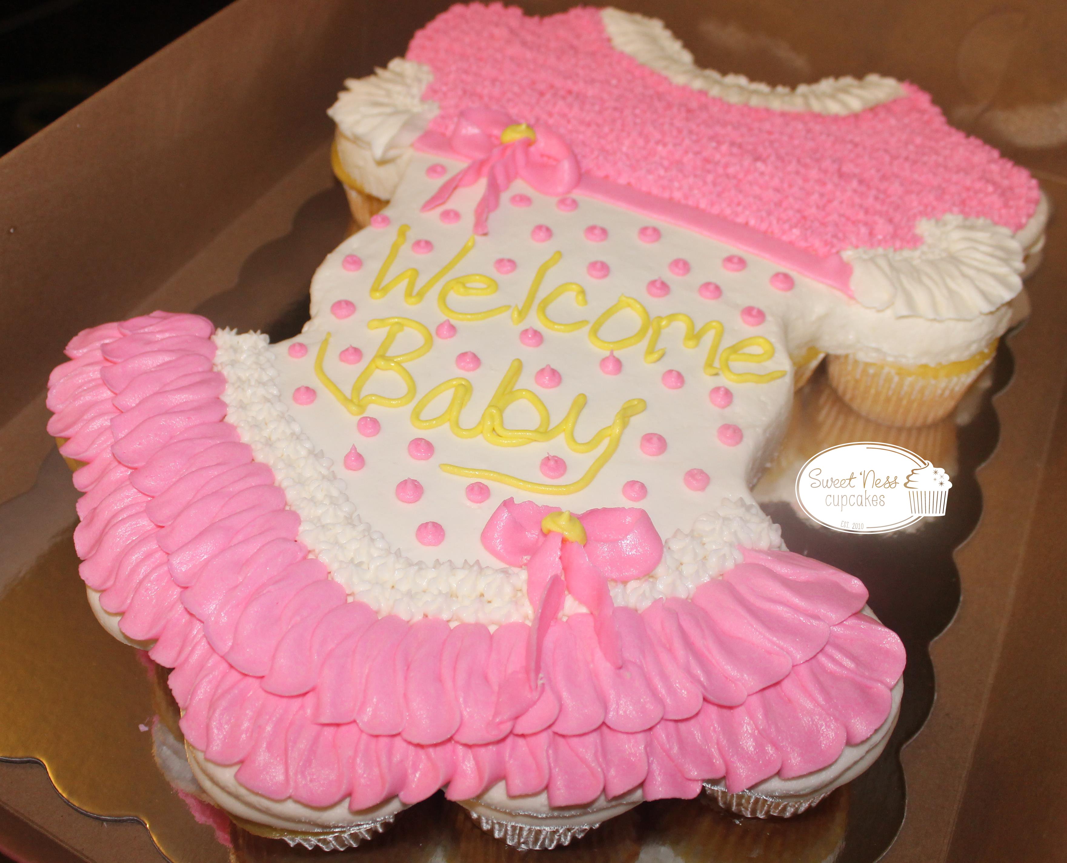 Girl Baby Shower Pull Apart Cupcake Cakes