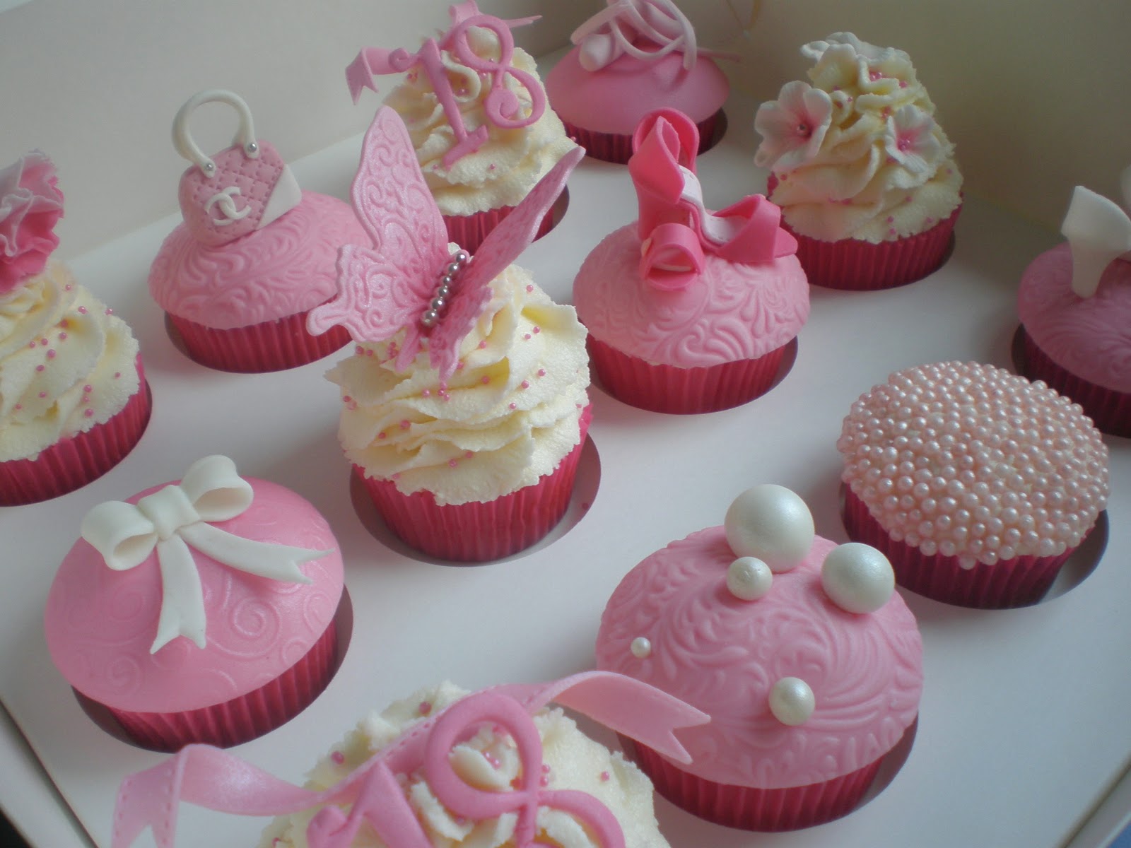 Girly Birthday Cupcakes Girly Birthday Cupcakes