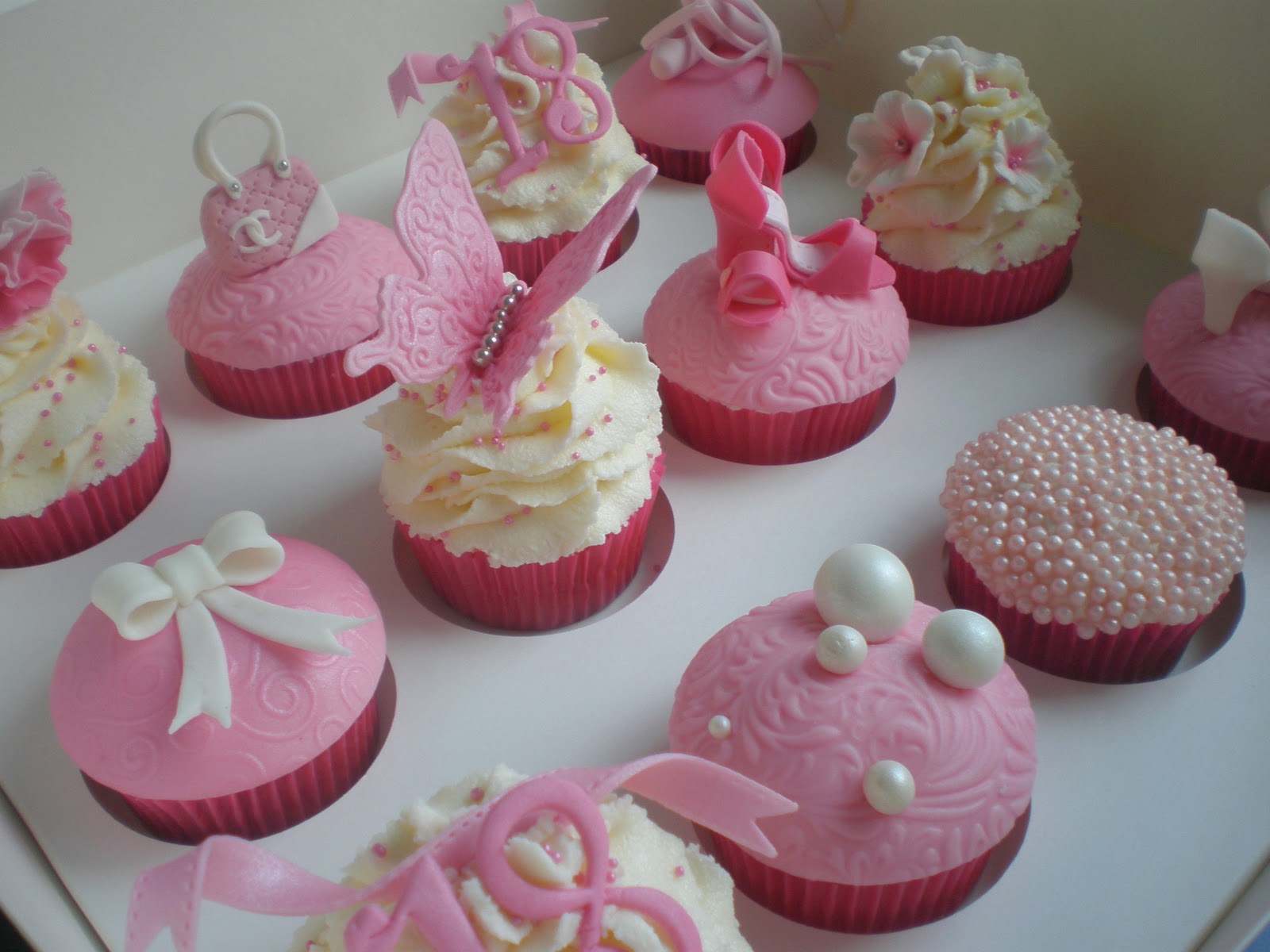 Girly Birthday Cupcakes