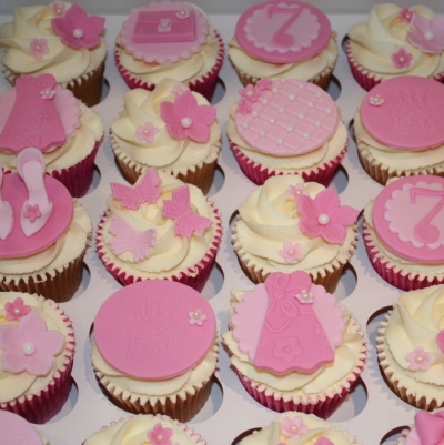 Girly Cupcake Cake