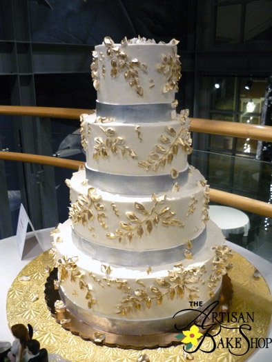 Gold and Silver Wedding Cake Gold and Silver Wedding Cake