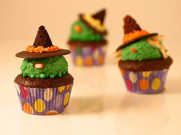 Halloween Wicked Witch Cupcakes