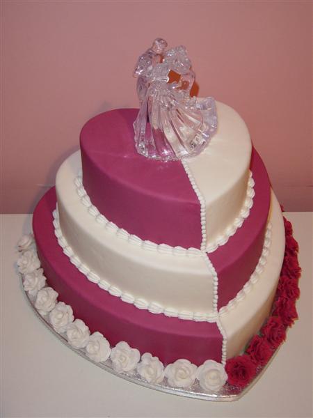 Heart Shaped Wedding Cake