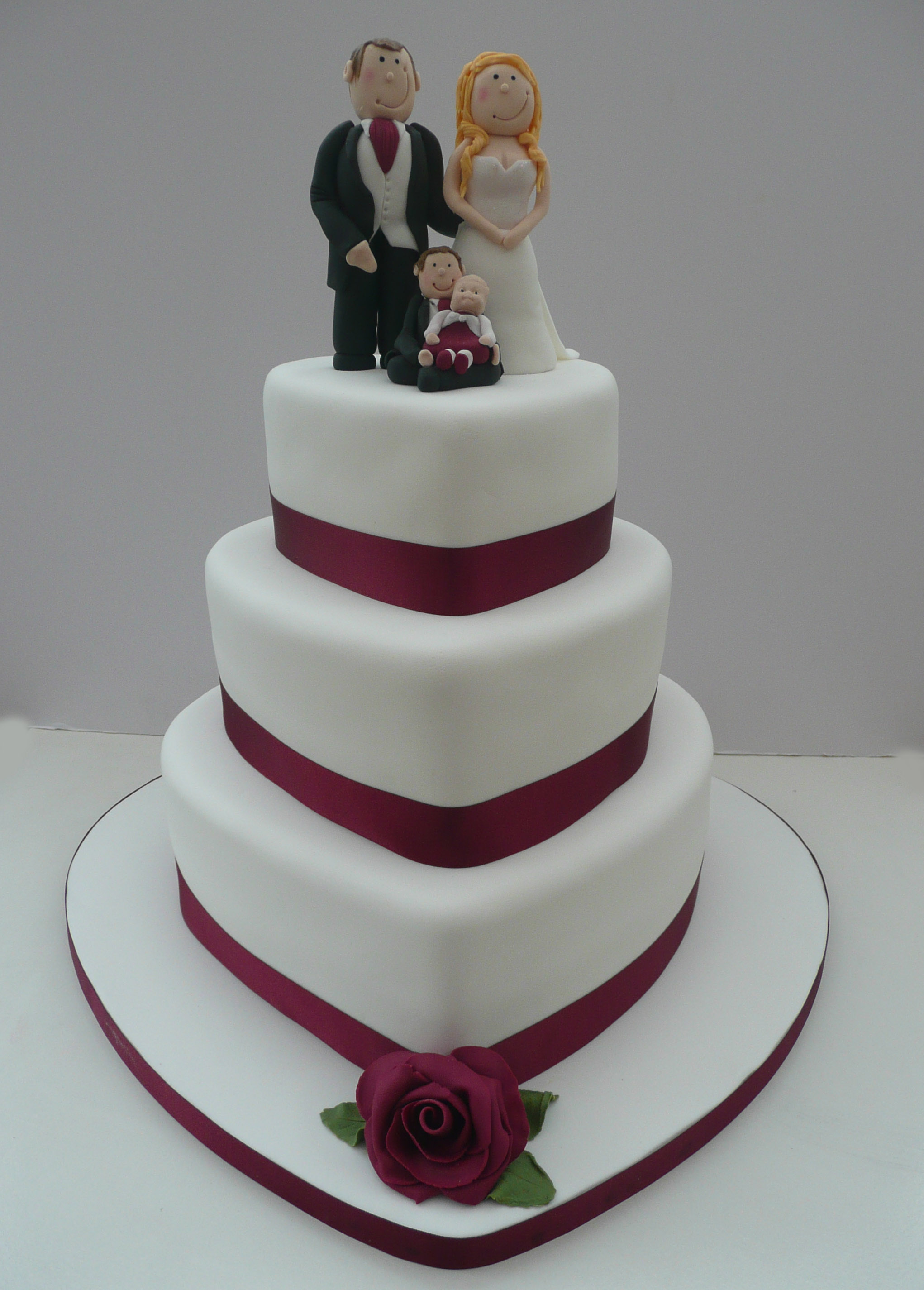 Heart Shaped Wedding Cakes Designs